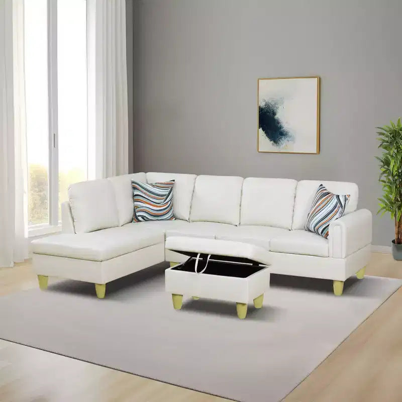 Set divano in ciniglia e velluto, 3 pezzi, marrone/grigio/verde/rosso/bianco, posti fino a 7 persone