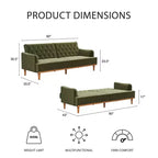 Futon Vintage Mr. Kate Stella con molle a spirale