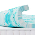 Materasso in memory foam blu morbido da 7,6 cm, per un comfort eccezionale, soluzione per un sonno di qualità superiore