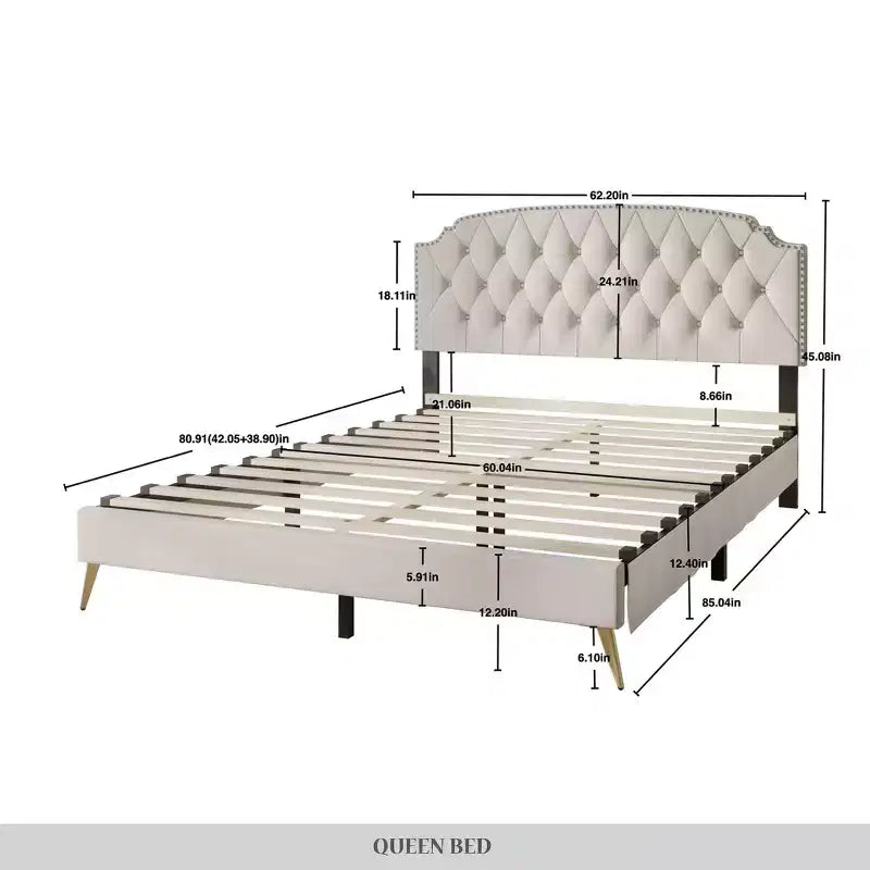 ChaletPosh Letto a Piattaforma Matrimoniale