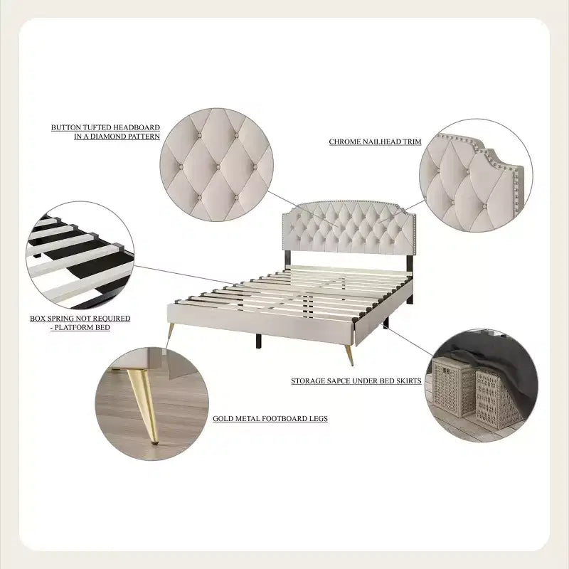 ChaletPosh Letto a Piattaforma Matrimoniale