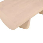 Tavolino da Caffè in Legno di Mango Marrone, Doppia Base, 122 cm