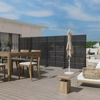 Schermo per la privacy da esterno Dovelina da 72 H, recinzione decorativa da giardino (set da 2)