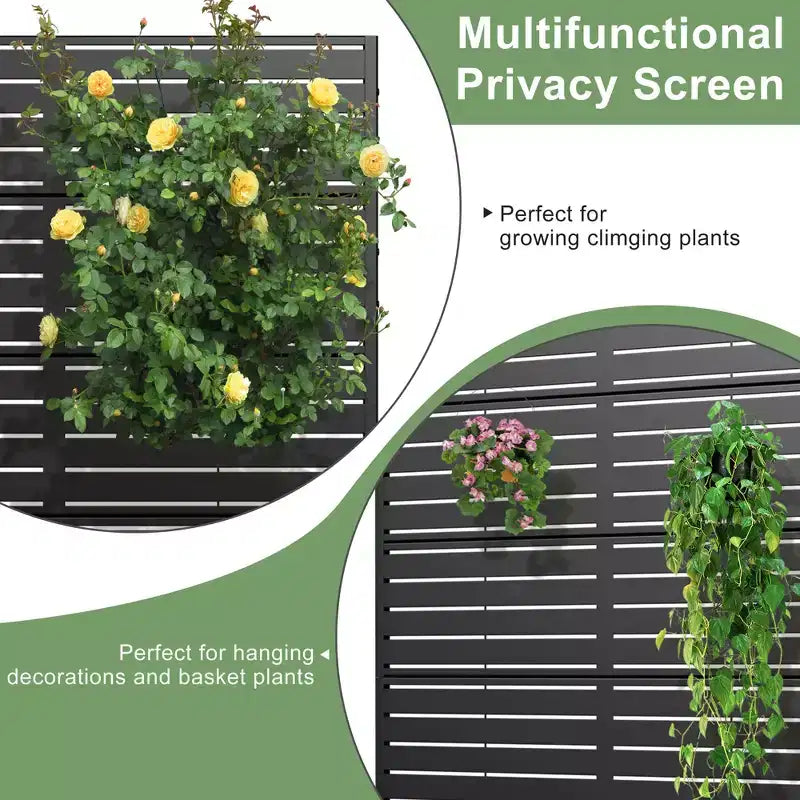 Schermo per la privacy da esterno Dovelina da 72 H, recinzione decorativa da giardino (set da 2)