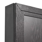 Credenza/Buffet nera a 4 ante con ripiani regolabili