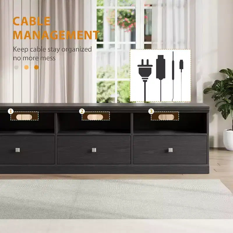 Mobile TV – Beige / Nero / Grigio / Bianco | Stile Mid-Century | Adatto fino a 75"