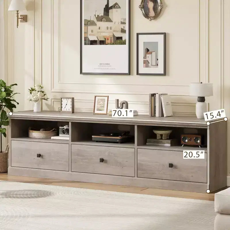 Mobile TV – Beige / Nero / Grigio / Bianco | Stile Mid-Century | Adatto fino a 75"