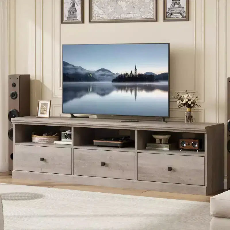 Mobile TV – Beige / Nero / Grigio / Bianco | Stile Mid-Century | Adatto fino a 75"