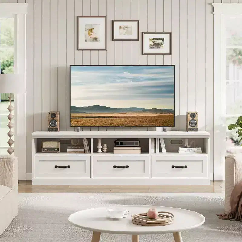Mobile TV – Beige / Nero / Grigio / Bianco | Stile Mid-Century | Adatto fino a 75"
