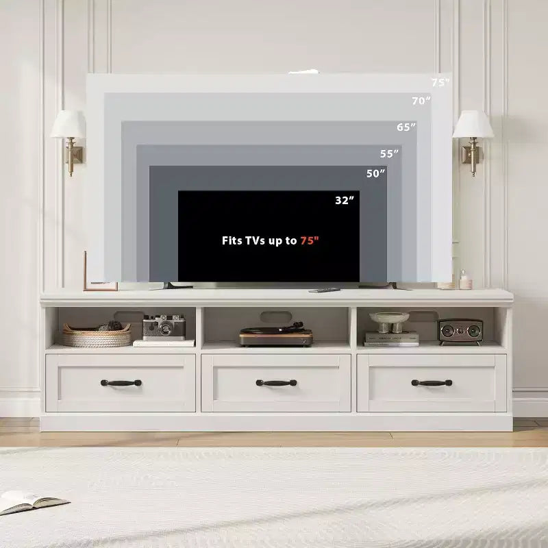 Mobile TV – Beige / Nero / Grigio / Bianco | Stile Mid-Century | Adatto fino a 75"