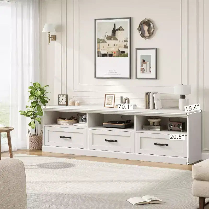 Mobile TV – Beige / Nero / Grigio / Bianco | Stile Mid-Century | Adatto fino a 75"