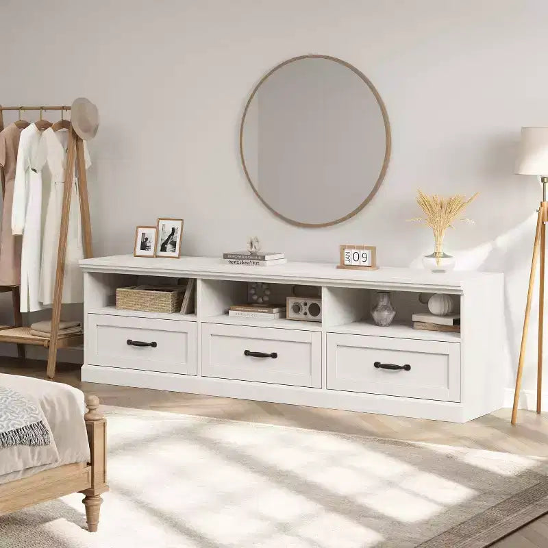 Mobile TV – Beige / Nero / Grigio / Bianco | Stile Mid-Century | Adatto fino a 75"