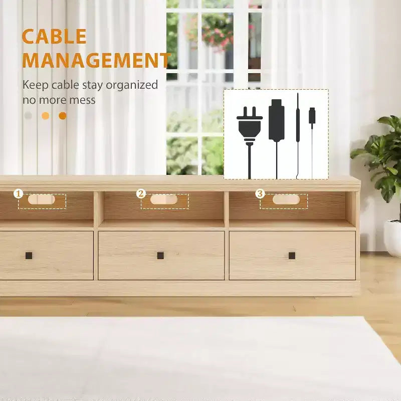 Mobile TV – Beige / Nero / Grigio / Bianco | Stile Mid-Century | Adatto fino a 75"