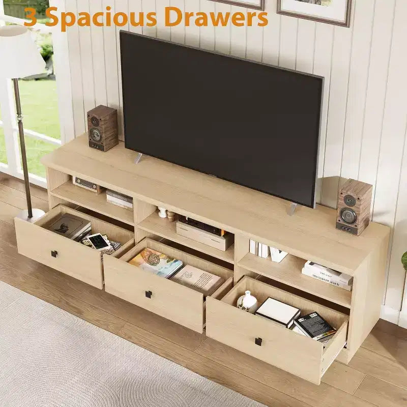 Mobile TV – Beige / Nero / Grigio / Bianco | Stile Mid-Century | Adatto fino a 75"