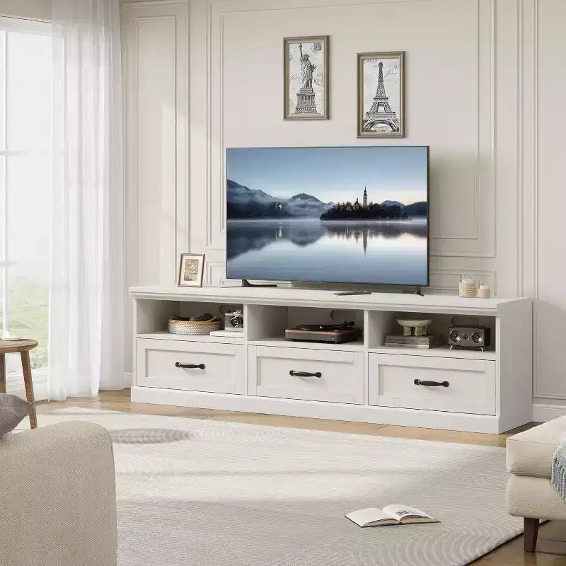 Mobile TV – Beige / Nero / Grigio / Bianco | Stile Mid-Century | Adatto fino a 75"