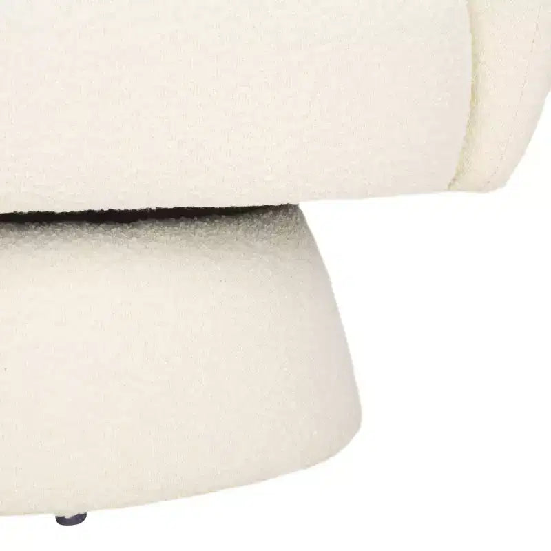 Poltrona girevole Petryna Boucle - SFV4822 - Avorio - Safavieh Couture