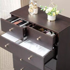 Cassettiera Karl Home a 6 cassetti in truciolato marrone, larghezza 66 cm