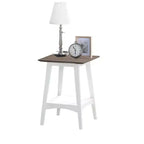 HomeStock Tavolino da Salotto Rettangolare in Legno, Colore Bianco, Altezza 61 cm, 1 Pezzo