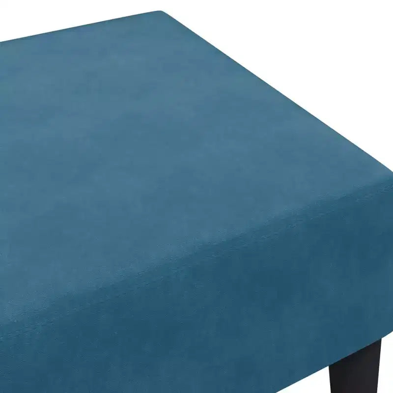 CLIHOME Ottomana Moderna Poggiapiedi, Sgabello Pouf Rivestito in Velluto per Poggiapiedi, Seduta Compatta d'Accento per Soggiorno