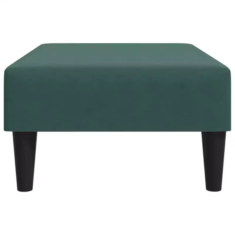 CLIHOME Ottomana Moderna Poggiapiedi, Sgabello Pouf Rivestito in Velluto per Poggiapiedi, Seduta Compatta d'Accento per Soggiorno