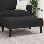 CLIHOME Ottomana Moderna Poggiapiedi, Sgabello Pouf Rivestito in Velluto per Poggiapiedi, Seduta Compatta d'Accento per Soggiorno