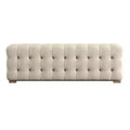 Knox Linen Fabric Tufted Bench - iNSPIRE Q