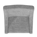 Sedie da pranzo Amiford in lino con braccioli inclinati e bottoni (set da 2) - iNSPIREQ