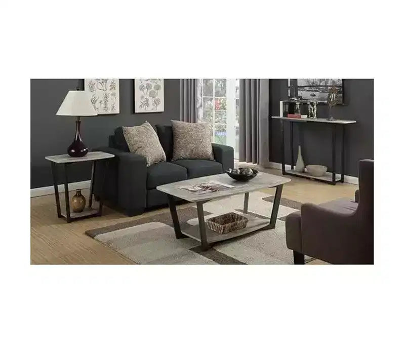 HomeStock Tavolino da Salotto Rettangolare in Metallo 1 pezzo