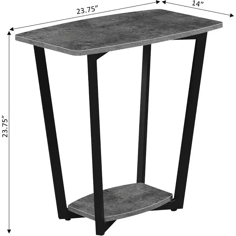 HomeStock Tavolino da Salotto Rettangolare in Metallo 1 pezzo