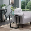 HomeStock Rectangle Metal Table Top End Table 1 -piece