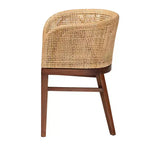Sedia da pranzo bali & pari Papua: Struttura in acacia, Rattan intrecciato, Design bohémien, Montaggio richiesto