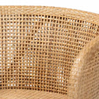 Sedia da pranzo bali & pari Papua: Struttura in acacia, Rattan intrecciato, Design bohémien, Montaggio richiesto