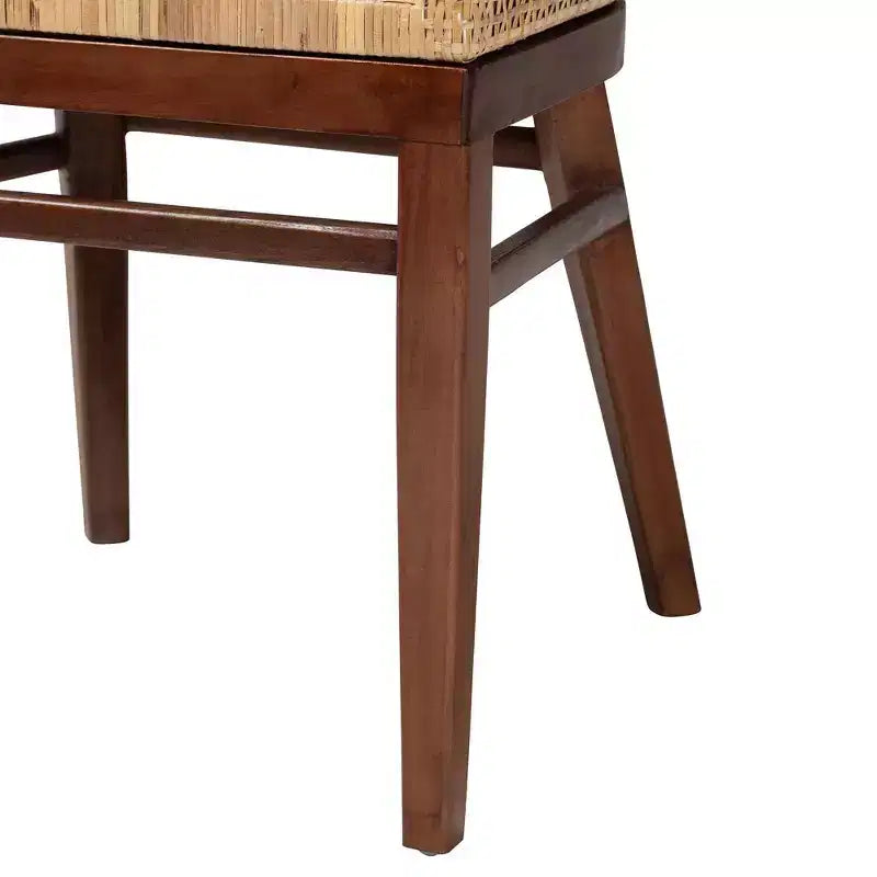 Sedia da pranzo bali & pari Papua: Struttura in acacia, Rattan intrecciato, Design bohémien, Montaggio richiesto
