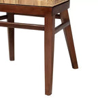 Sedia da pranzo bali & pari Papua: Struttura in acacia, Rattan intrecciato, Design bohémien, Montaggio richiesto
