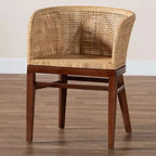 Sedia da pranzo bali & pari Papua: Struttura in acacia, Rattan intrecciato, Design bohémien, Montaggio richiesto