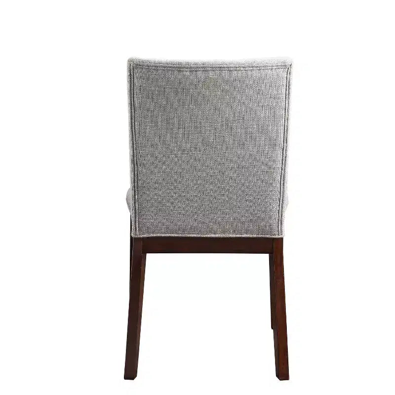 Set di 2 sedie laterali Amalie da 18" Beige - Steve Silver Co.: Mid-Century Modern, Finitura Noce, Rivestimento in Poliestere