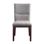 Set di 2 sedie laterali Amalie da 18" Beige - Steve Silver Co.: Mid-Century Modern, Finitura Noce, Rivestimento in Poliestere