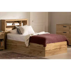 Set letto matrimoniale e testiera South Shore Nordik Oak: 6 vani portaoggetti, truciolato laminato