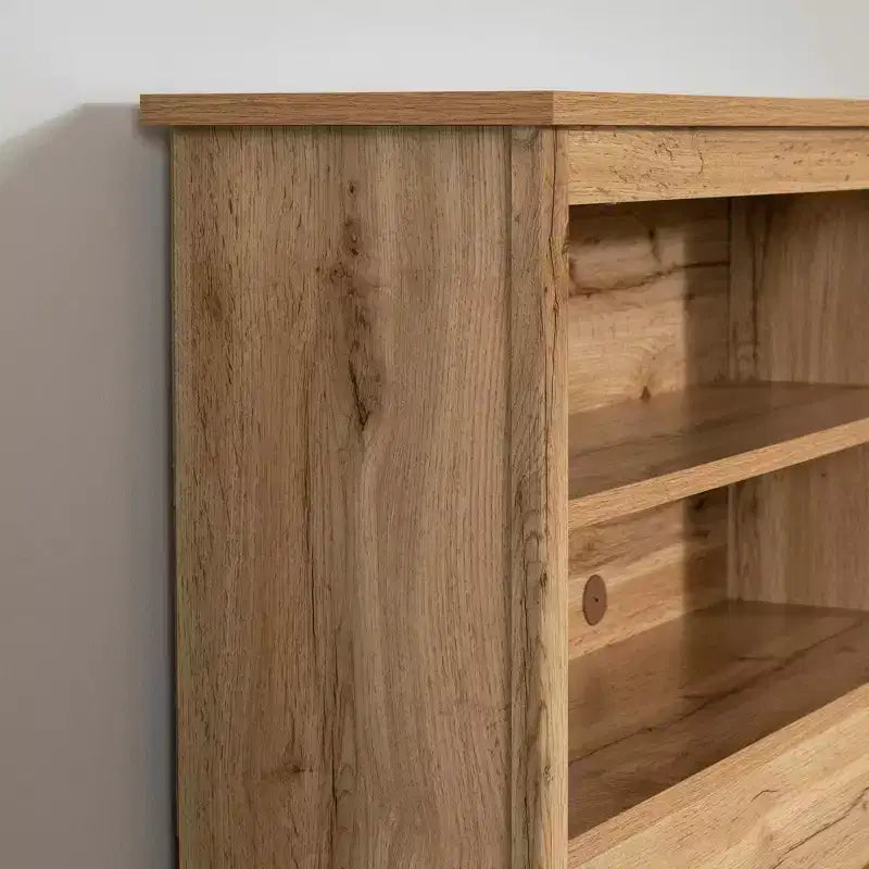 Set letto matrimoniale e testiera South Shore Nordik Oak: 6 vani portaoggetti, truciolato laminato
