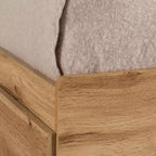 Set letto matrimoniale e testiera South Shore Nordik Oak: 6 vani portaoggetti, truciolato laminato