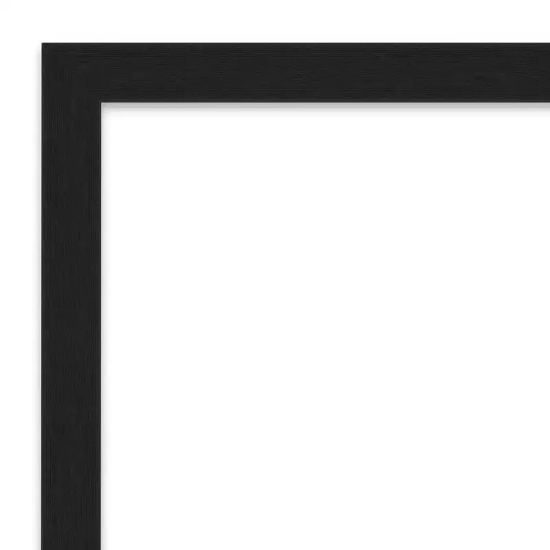 Specchio da parete per bagno Grace Narrow Brushed, cornice nera - Amanti