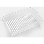 Organizzatore cassetti in plastica trasparente, set da 4