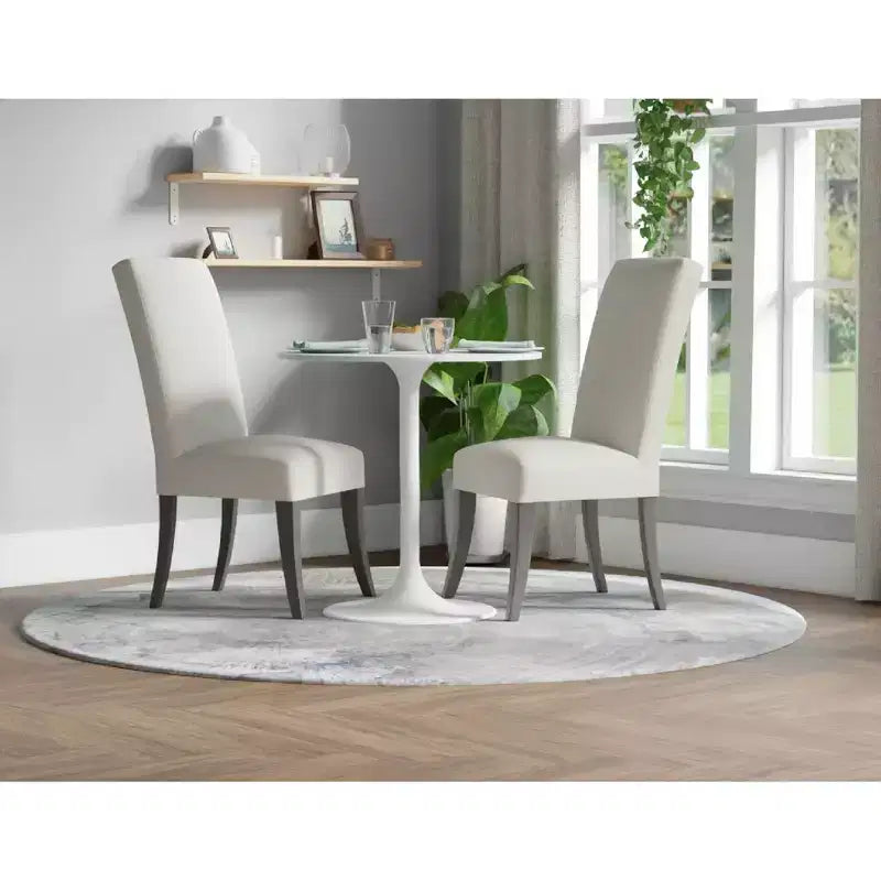 Tavolo da pranzo rotondo in marmo bianco/nero, 2 posti