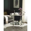 Carrello Bar Dante - FOX2553A - Argento/Specchio - Safavieh