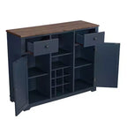 Mobile bar in legno da 47" con pomelli in nichel spazzolato - Home Essentials