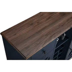 Mobile bar in legno da 47" con pomelli in nichel spazzolato - Home Essentials