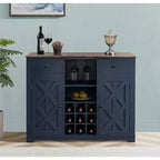 Mobile bar in legno da 47" con pomelli in nichel spazzolato - Home Essentials