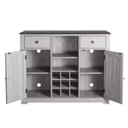 Mobile bar in legno da 47" con pomelli in nichel spazzolato - Home Essentials