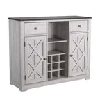 Mobile bar in legno da 47" con pomelli in nichel spazzolato - Home Essentials