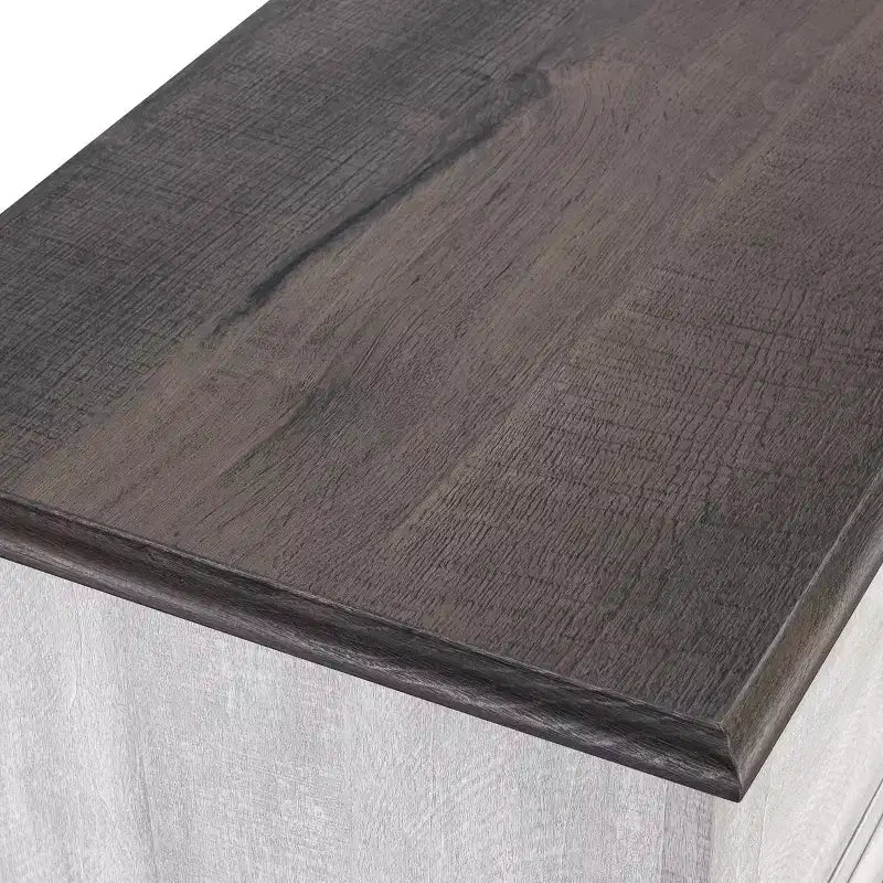 Mobile bar in legno da 47" con pomelli in nichel spazzolato - Home Essentials